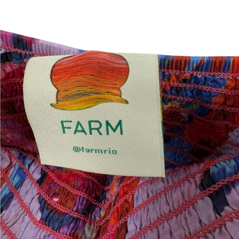 NEW Farm Rio Tropical Banana Maxi Dress Size Small B2731 - Picture 6 of 7